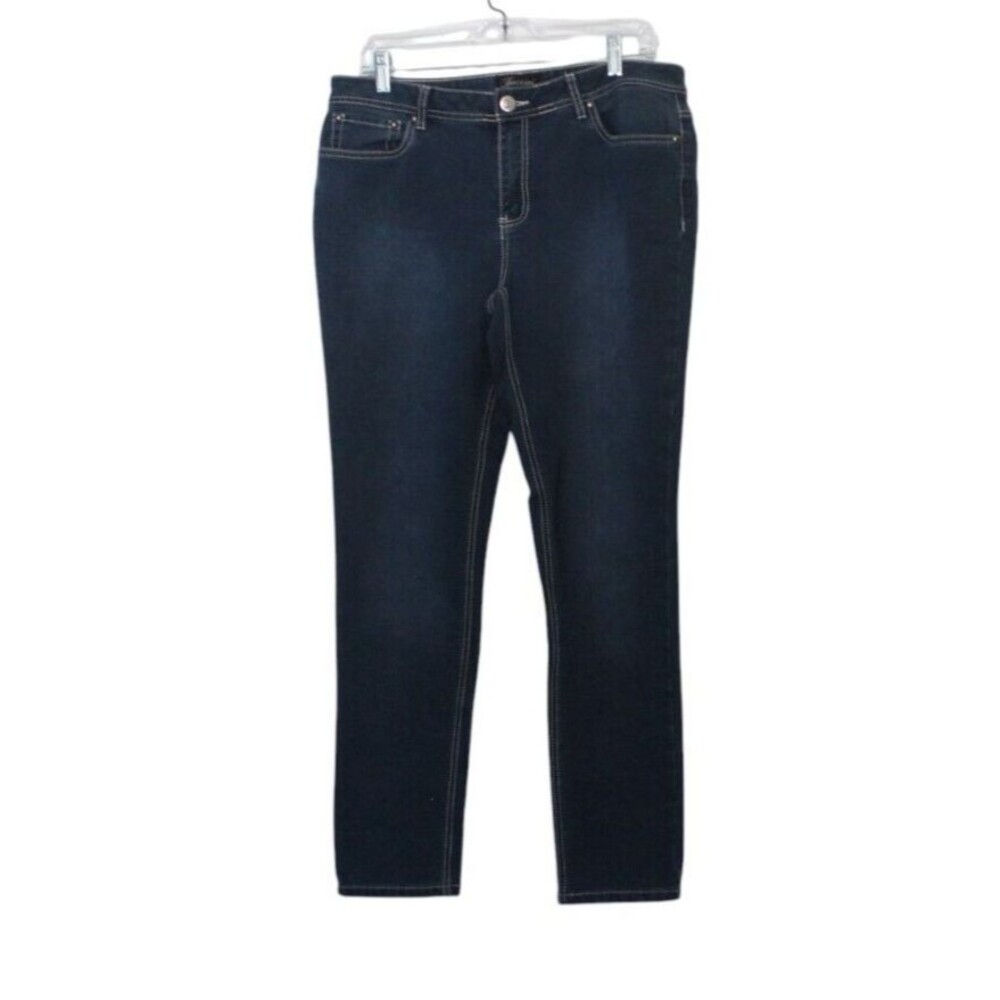 Baccini Women's Dark Wash Blue Jeans Denim Jeggings Size 12